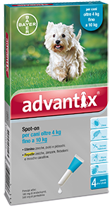 Advantix oltre 4 kg fino a 10 kg